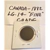 Image 1 : 1882 CND LARGE 1 CENT COIN