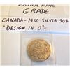 Image 1 : 1950 CND SILVER 50 CENT COIN