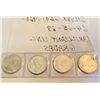 Image 2 : LOT OF 4 CND SILVER 25 CENT COINS - 1960's UNCIRCULATED