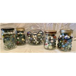 QTY OF COLLECTIBLE MARBLES