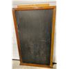 Image 1 : VINTAGE WOOD FRAMED CHALKBOARD WITH CHALK LEDGE
