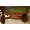 Image 4 : ANTIQUE CHILDRENS WAGON WITH WOOD WHEELS