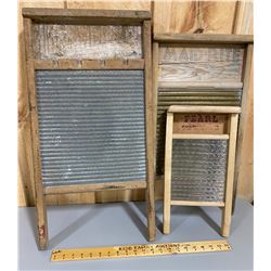 LOT OF 3 WASHBOARDS