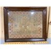 Image 1 : FRAMED 1837 CROSS STITCH