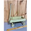 Image 1 : CHILDS PAINTED WAGON WITH WOOD WHEELS