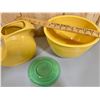 Image 2 : FIESTA WARE - JUG, PLATE, BOWL.