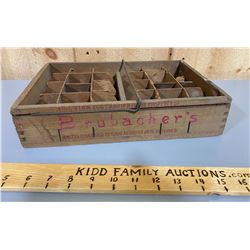 ANTIQUE EGG CRATE WITH GOOD STENCILING