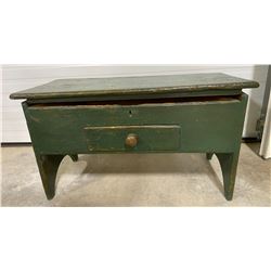 ANTIQUE PAINTED STORAGE BENCH