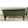 Image 1 : ANTIQUE PAINTED STORAGE BENCH