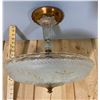 Image 1 : VINTAGE HANGING GLASS LIGHT
