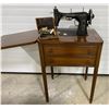 Image 1 : DRESSMASTER CABINET STYLE SEWING MACHINE W/ ACCESSORIES