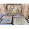 Image 1 : GROUPING OF FRAMED MAPS