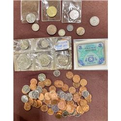 LOT OF MISC COINS INCLUDING JAMAICA PROOF SET