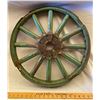Image 1 : ANTIQUE WOOD SPOKE WHEEL