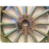 Image 2 : ANTIQUE WOOD SPOKE WHEEL