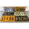 Image 1 : MISC ONTARIO LICENCE PLATES -  1932/33/36/41/52/57
