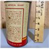 Image 2 : SHELL X-100 MOTOR OIL TIN - 1 FULL QT