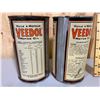 Image 2 : LOT OF 2 VEEDOL MOTOR OIL TINS - 1 QT SIZE
