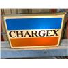 Image 2 : 1970'S CHARGEX ILLUMINATING SIGN - 3" X 5" X 9"