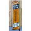 Image 1 : ORANGE KIST TIN SIGN WITH THERMOMETER