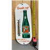 Image 1 : 7UP PORCELAIN SIGN WITH THERMOMETER - 1950's