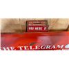Image 2 : THE TELEGRAM NEWSPAPER BOX WITH ORIGINAL EDITIONS