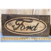 Image 1 : CARVED WOODEN FORD SIGN