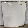 Image 2 : 7UP SIGN DECAL ON PORCELAIN BACKING -  39" X 46"