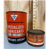 Image 1 : LOT OF 2 MOTO-MASTER LUBE TINS - SOME CONTENTS