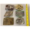 Image 1 : LOT OF 6 'BIG RIG' BELT BUCKLES
