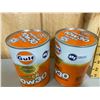 Image 2 : GULF - 2  FULL 1 L WRAP TINS