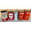 Image 1 : LOT OF 5 MISC OIL CANS