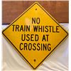 Image 1 : ROAD SIGN - TRAIN CROSSING