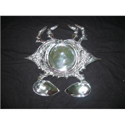Pewter Parlour Crab Dish
