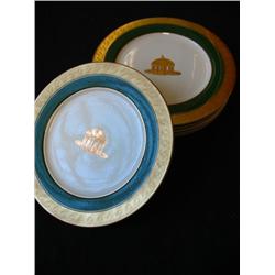 Set of 6 plates -Greenbrier Hotel