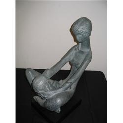 Statue of mother and child