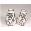 Image 1 : Pair Limoges Vases Overlaid with Silver #1234906