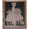 Image 1 : Satin Dressed Young Girl in Frame/Art Nouveau #1235016