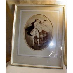 Moro Print of  18th Century Deco Couple #1235033