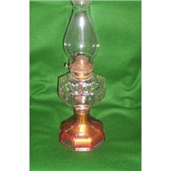 Goofus Glass Kerosene Lamp #1235074