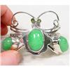 Image 1 : Exquisite Butterfly Adventurine Sterling Cuff  #1244717