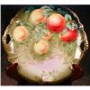 Image 1 : GUILLAUME Decorative PLATE Green w/ Peaches #1244797