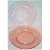 Image 1 : Three Pink Dogwood Depression Dinner Plates #1245013