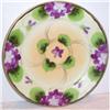 Image 1 : Hand Painted Nippon Violet Plate #1245018