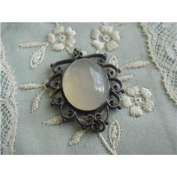 LOVELY ANTIQUE ROSE QUARTZ PENDANT #1251973