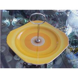 ART DECO SHELLEY  CAKE PLATE  HAND PAINTED #1251978