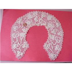 SPECTACULAR VICTORIAN IRISH LACE COLLAR #1251994