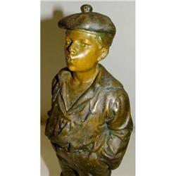 Le Siffleur French Spelter Sculpture Statue Boy#1252222