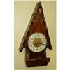 Image 1 : Steeple Form Wall Clock Wooden Case Wood Pine #1252244