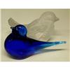 Image 1 : Blue Glass and Frosted Glass Bird Paperweights.#1252256